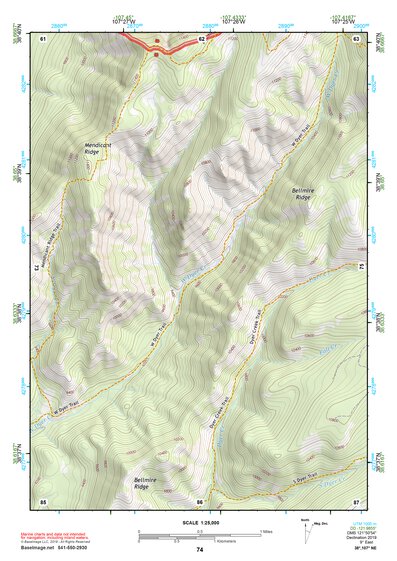 38107NE Page 74 Paonia Topo Preview 1