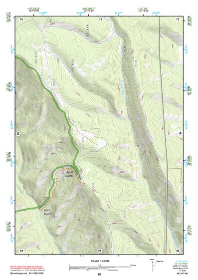 38107NE Page 83 Paonia Topo Preview 1