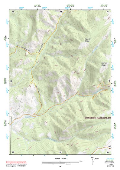 38107NE Page 86 Paonia Topo Preview 1