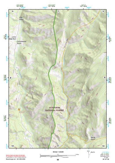 38107NE Page 89 Paonia Topo Preview 1