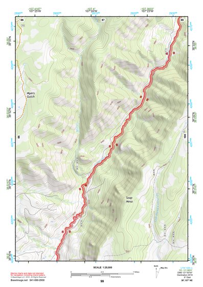 38107NE Page 99 Paonia Topo Preview 1