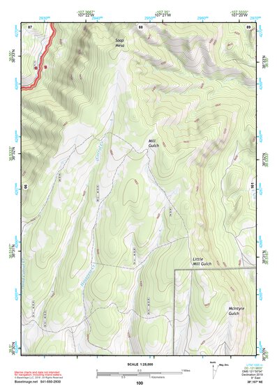 38107NE Page 100 Paonia Topo Preview 1