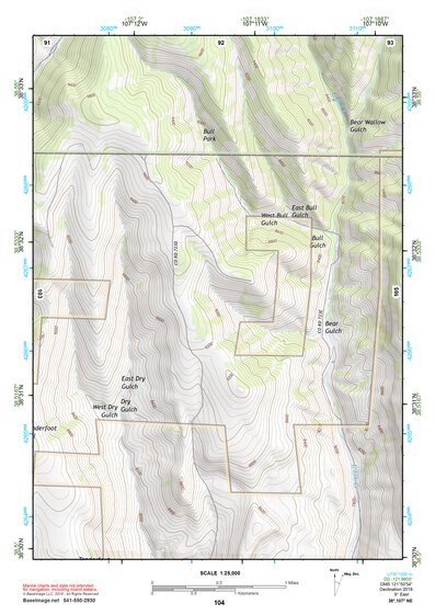 38107NE Page 104 Paonia Topo Preview 1