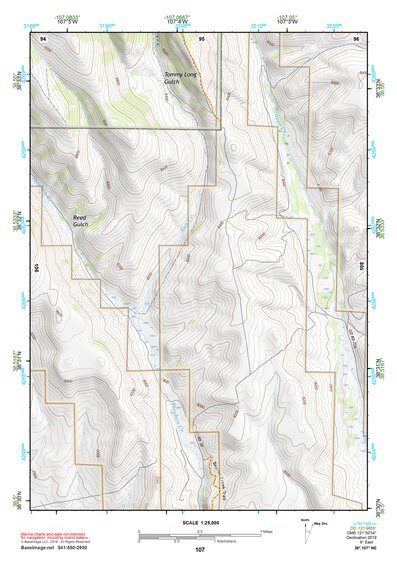 38107NE Page 107 Paonia Topo Preview 1