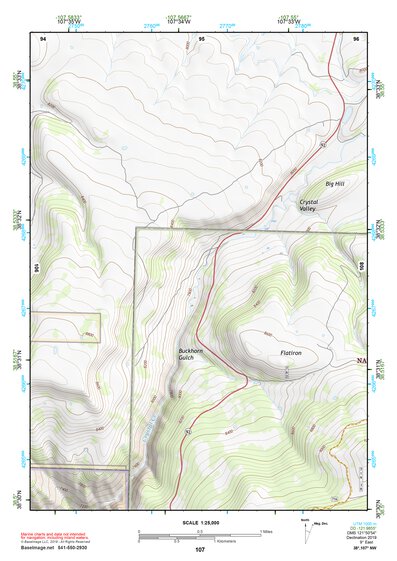 38107NW Page 107 Paonia Topo Preview 1