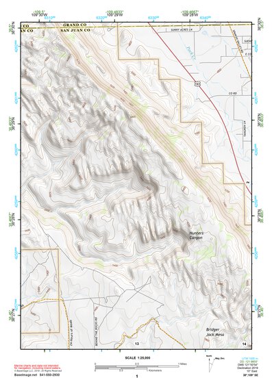 38109SE Page 1 La Sal Topo Preview 1