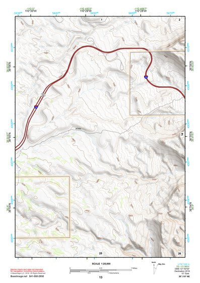 38110NE Page 13 San Rafael Desert Topo Preview 1