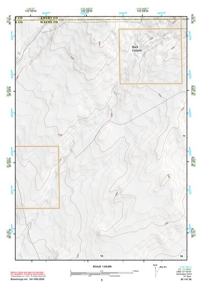 38110SE Page 1 Hanksville Topo Preview 1