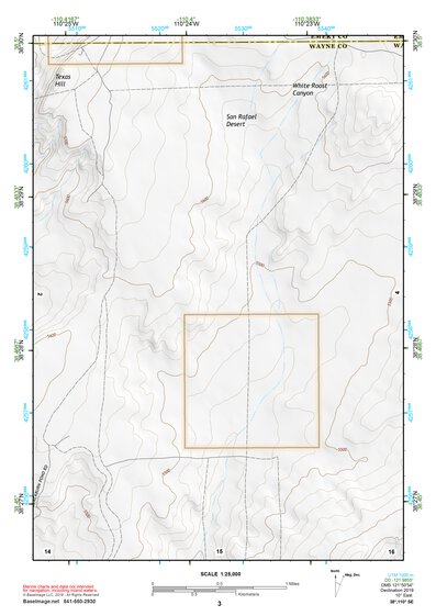 38110SE Page 3 Hanksville Topo Preview 1