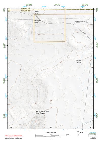 38110SE Page 4 Hanksville Topo Preview 1