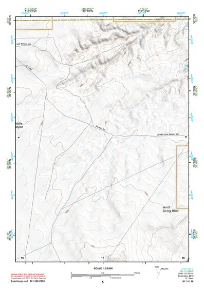 38110SE Page 5 Hanksville Topo Preview 1