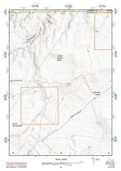 38110SE Page 6 Hanksville Topo Preview 1