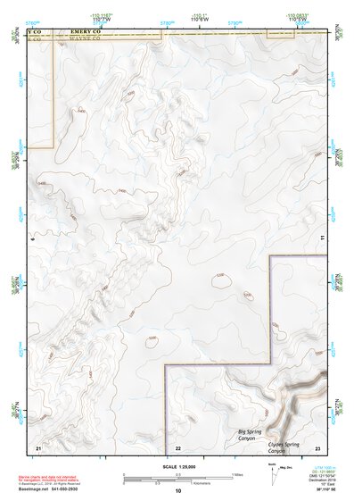 38110SE Page 10 Hanksville Topo Preview 1