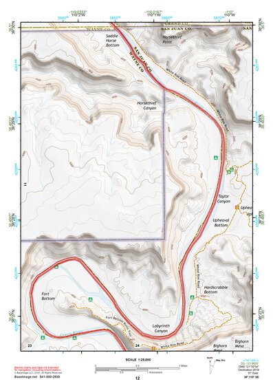 38110SE Page 12 Hanksville Topo Preview 1