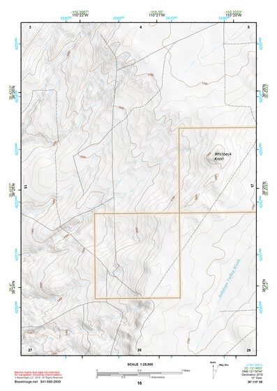 38110SE Page 16 Hanksville Topo Preview 1