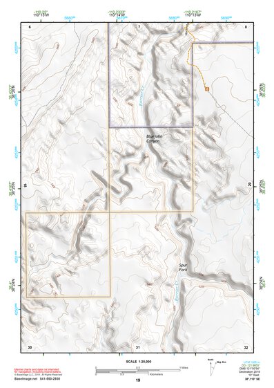 38110SE Page 19 Hanksville Topo Preview 1