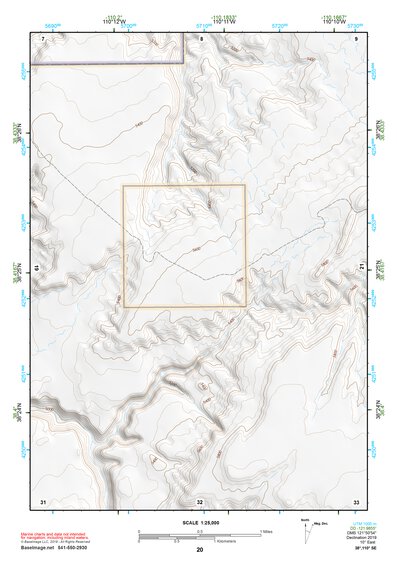 38110SE Page 20 Hanksville Topo Preview 1