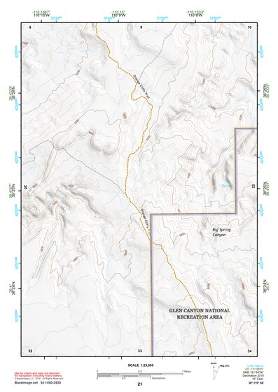 38110SE Page 21 Hanksville Topo Preview 1