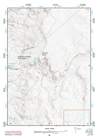 38110SE Page 28 Hanksville Topo Preview 1