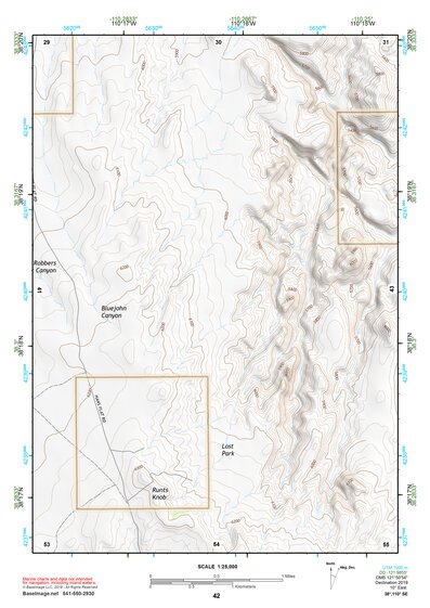 38110SE Page 42 Hanksville Topo Preview 1