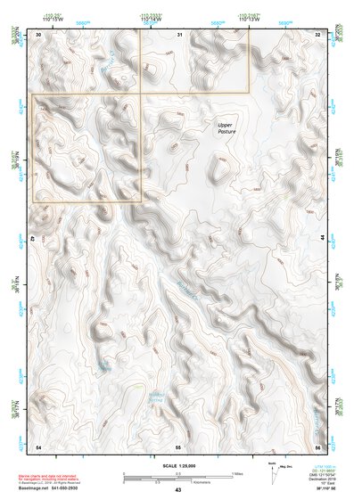 38110SE Page 43 Hanksville Topo Preview 1