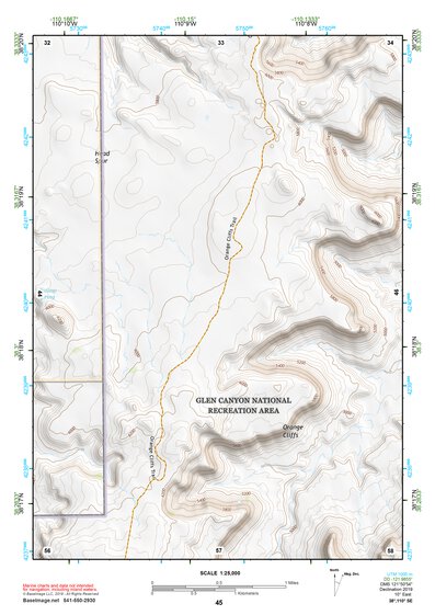 38110SE Page 45 Hanksville Topo Preview 1
