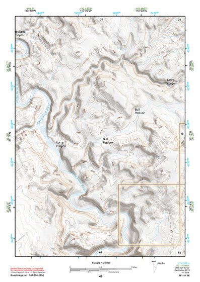 38110SE Page 49 Hanksville Topo Preview 1