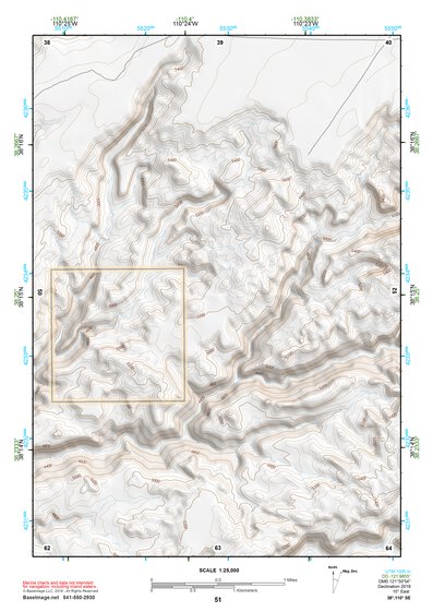 38110SE Page 51 Hanksville Topo Preview 1