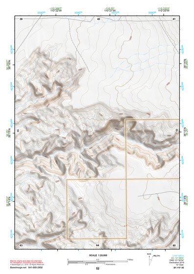 38110SE Page 52 Hanksville Topo Preview 1