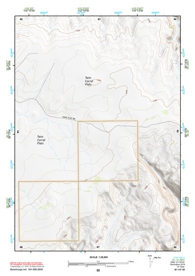38110SE Page 55 Hanksville Topo Preview 1