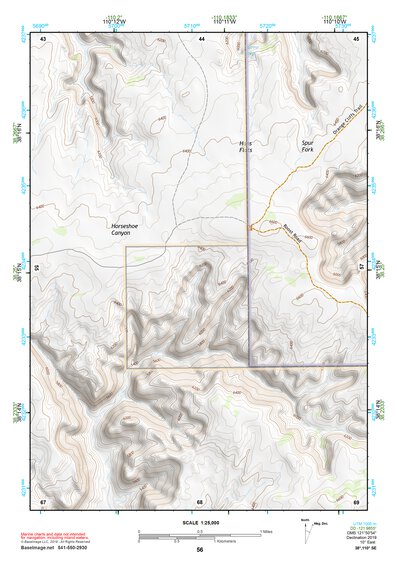 38110SE Page 56 Hanksville Topo Preview 1