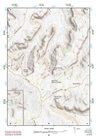38110SE Page 57 Hanksville Topo Preview 1
