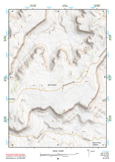 38110SE Page 58 Hanksville Topo Preview 1