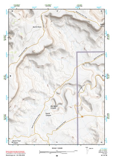 38110SE Page 59 Hanksville Topo Preview 1