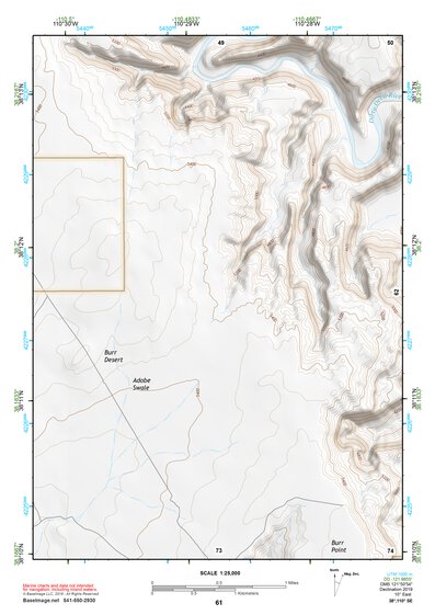 38110SE Page 61 Hanksville Topo Preview 1