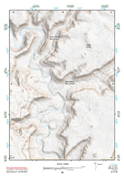 38110SE Page 62 Hanksville Topo Preview 1