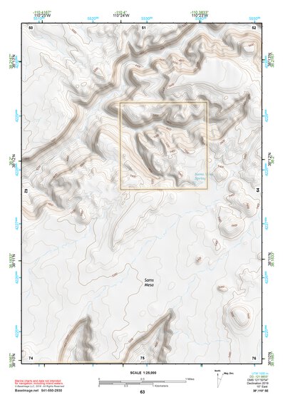 38110SE Page 63 Hanksville Topo Preview 1
