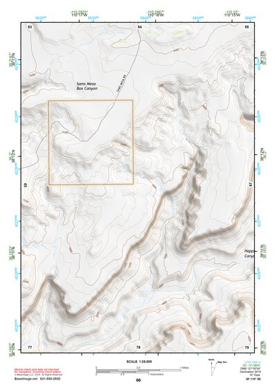 38110SE Page 66 Hanksville Topo Preview 1