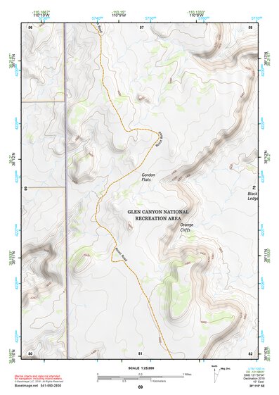 38110SE Page 69 Hanksville Topo Preview 1