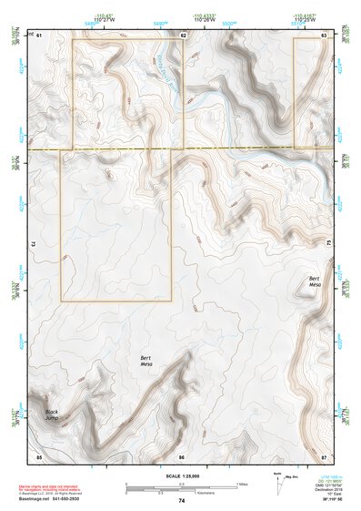 38110SE Page 74 Hanksville Topo Preview 1