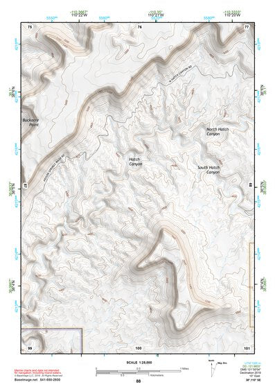 38110SE Page 88 Hanksville Topo Preview 1
