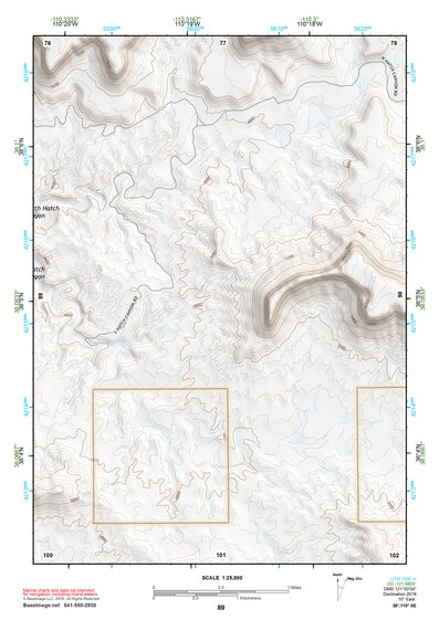 38110SE Page 89 Hanksville Topo Preview 1