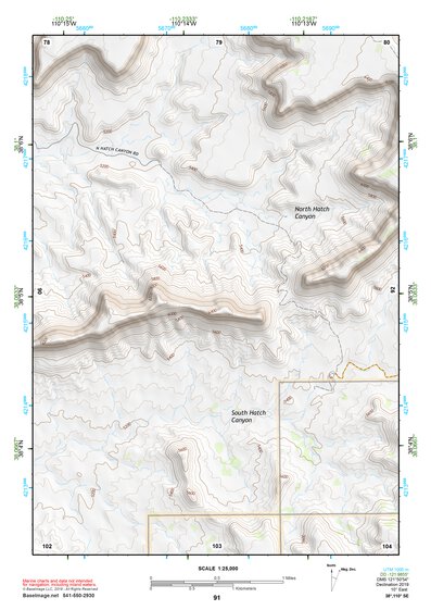 38110SE Page 91 Hanksville Topo Preview 1