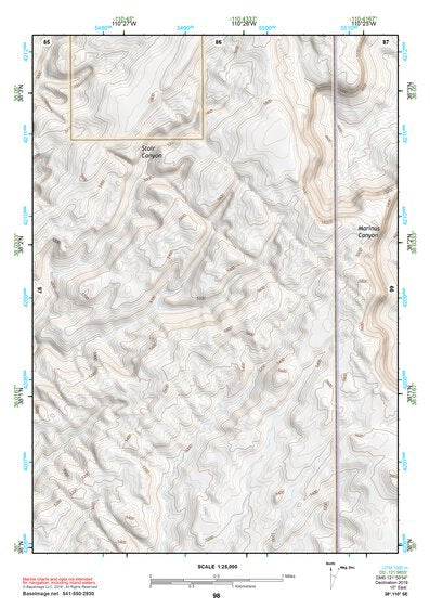 38110SE Page 98 Hanksville Topo Preview 1