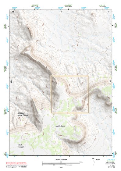 38110SE Page 102 Hanksville Topo Preview 1