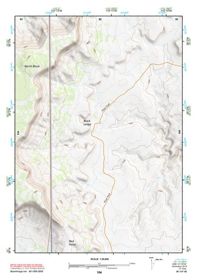 38110SE Page 104 Hanksville Topo Preview 1