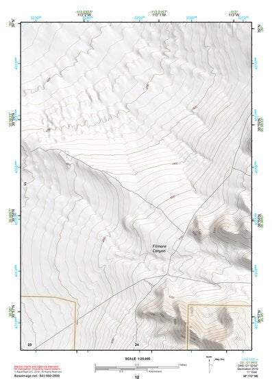 38113NE Page 12 Wah Wah Mountains North Topo Preview 1