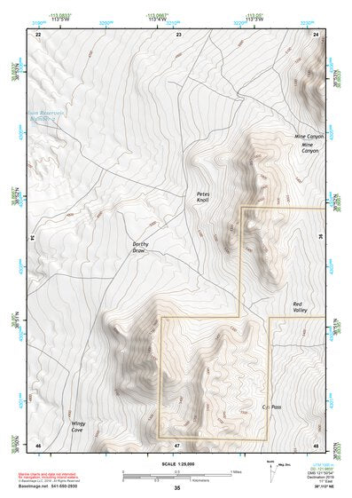 38113NE Page 35 Wah Wah Mountains North Topo Preview 1