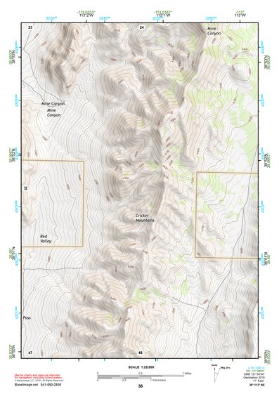 38113NE Page 36 Wah Wah Mountains North Topo Preview 1