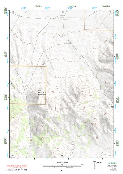 38113NE Page 80 Wah Wah Mountains North Topo Preview 1